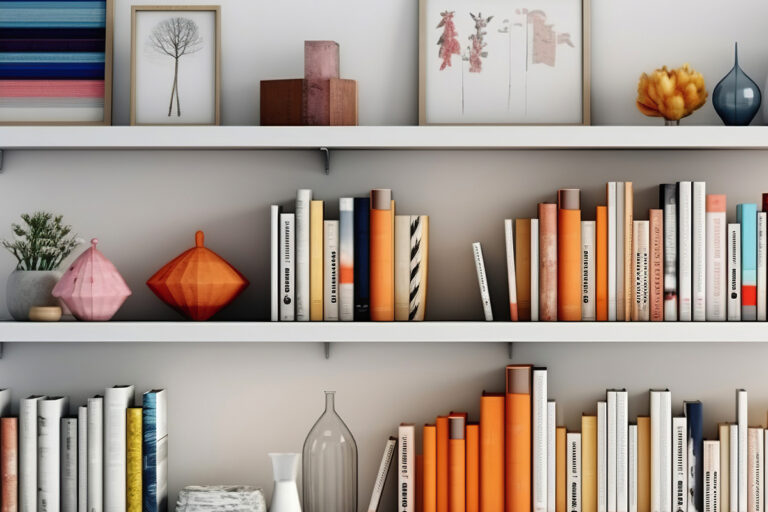 A closer look at Bookshelf Without Wall Attachment
