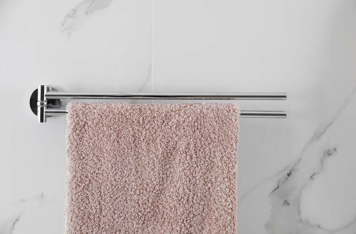 How To Easily Install A Towel Bar With And Without Drilling