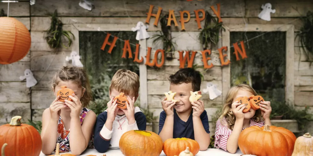 Picture of kids during Halloween